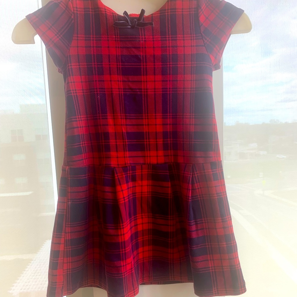 Toddler girls plaid dress